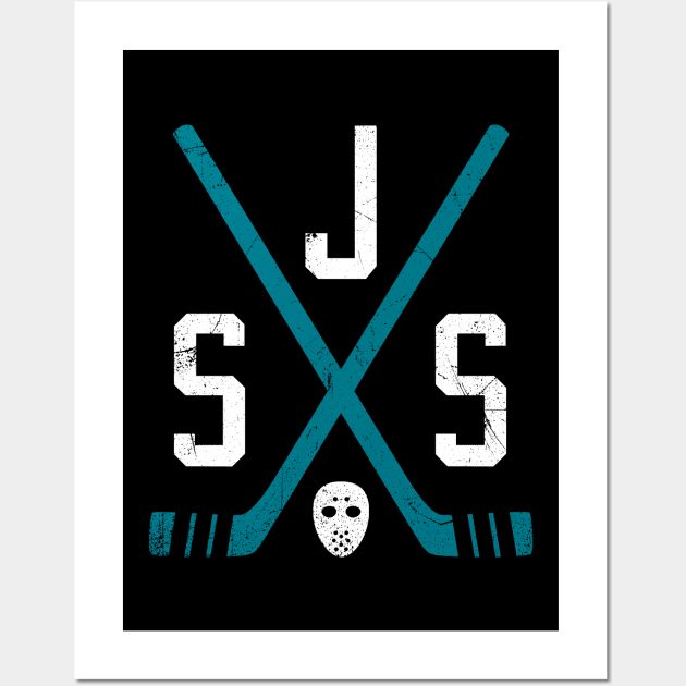 SJS Retro Sticks - Black Wall Art by KFig21